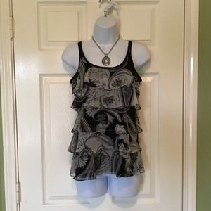 New York & Co. Ruffle top small